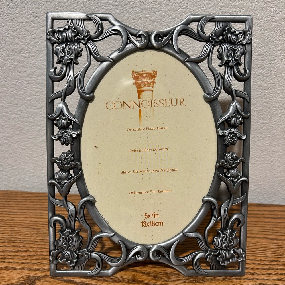 Decorative Pewter Photo Frame